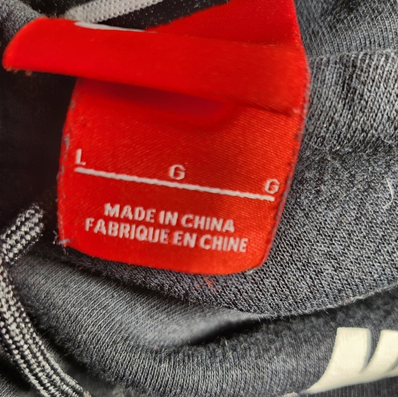 Nike Womens Large Hoodie Black Long Sleeve Cowl Neck Drawstring Stretch - Picture 7 of 9